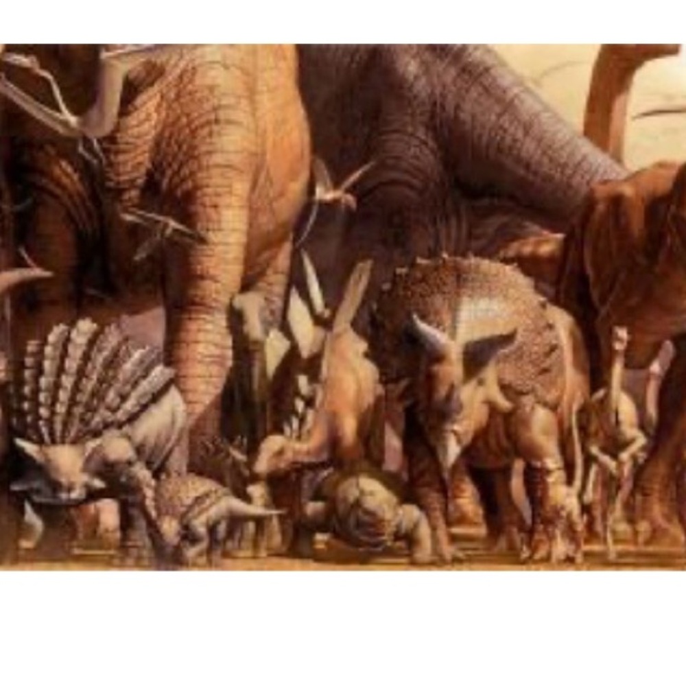 Dinosaur Wall Art Decor- laminated panoramic poster
